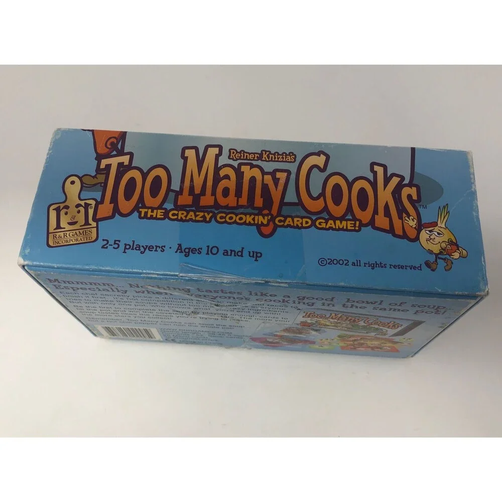 Too Many Cooks Card Game 2002 by Reiner Knizia R&R Games HTF RARE Complete